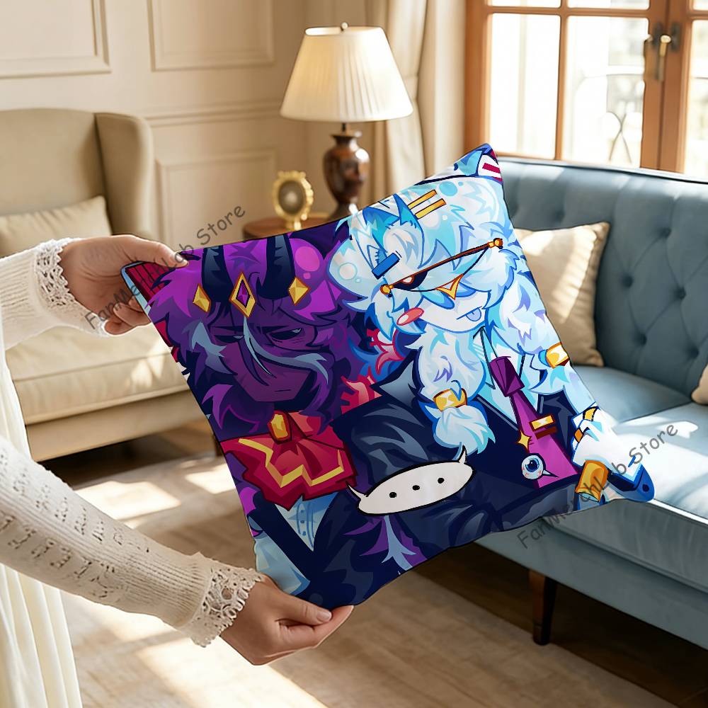 WWemmbu Eggchan TTax Duo Printed Pillow Cover Cushion Case Simple Sofa Pillow Case No Pillow Core