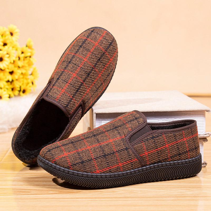 

Осень и зима новая женская хлопковая обувь женская обувь бархатные теплые хлопковые туфли повседневная мягкая подошва нескользящая универсальная обувь для мамы для дома 36