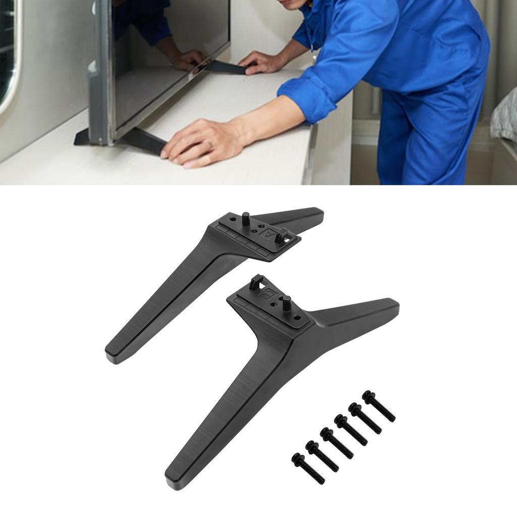Universals TV Stand Foot with Screws TV Pedestal Feet Replacement TV Stand Legs for 60 65Inch UJ60 UK60 UM69 UJ63