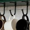 Screw Mounted Ceiling Hook, Heavy Duty Hanger For Kitchen Closet, J-shaped Hanging Hook for Towel Cup Clothes Multi-Purpose Hook