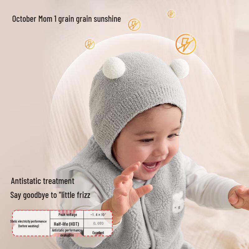 Shyuejiejing Newborn Baby Fleece Warm Hat