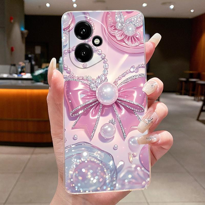 For Honor 400 5G Global Case DNY-NX9 Clear Soft TPU Silicone Butterfly Flower Cover For Huawei Honor400 Pro 5G Phone Shell Funda