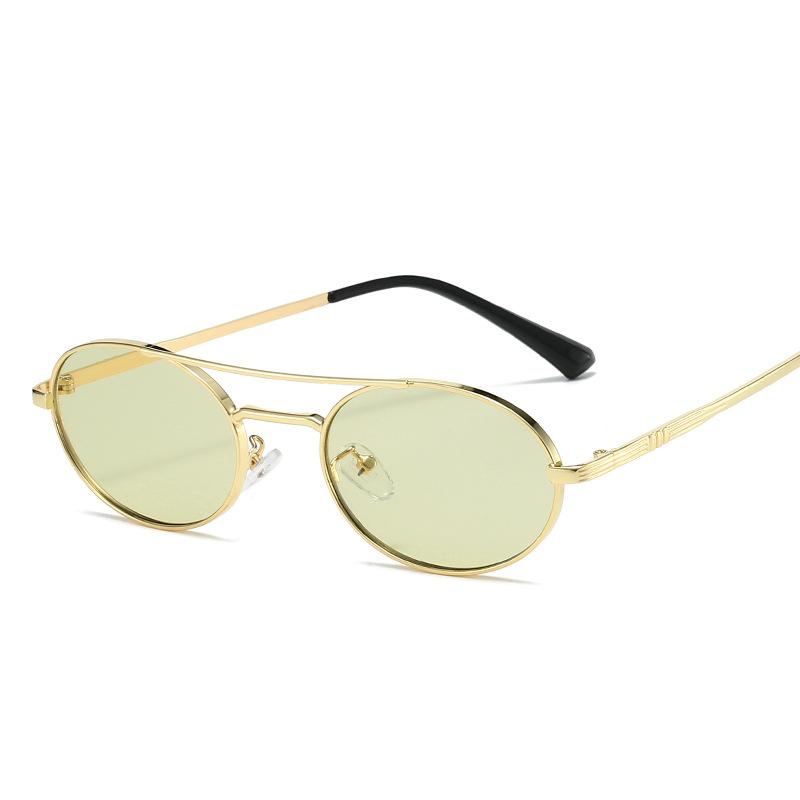 Vintage Style Women Sunglasses Oval Shape Double Bridge Sun Glasses for Men Driving Hiking Female Sunglasses