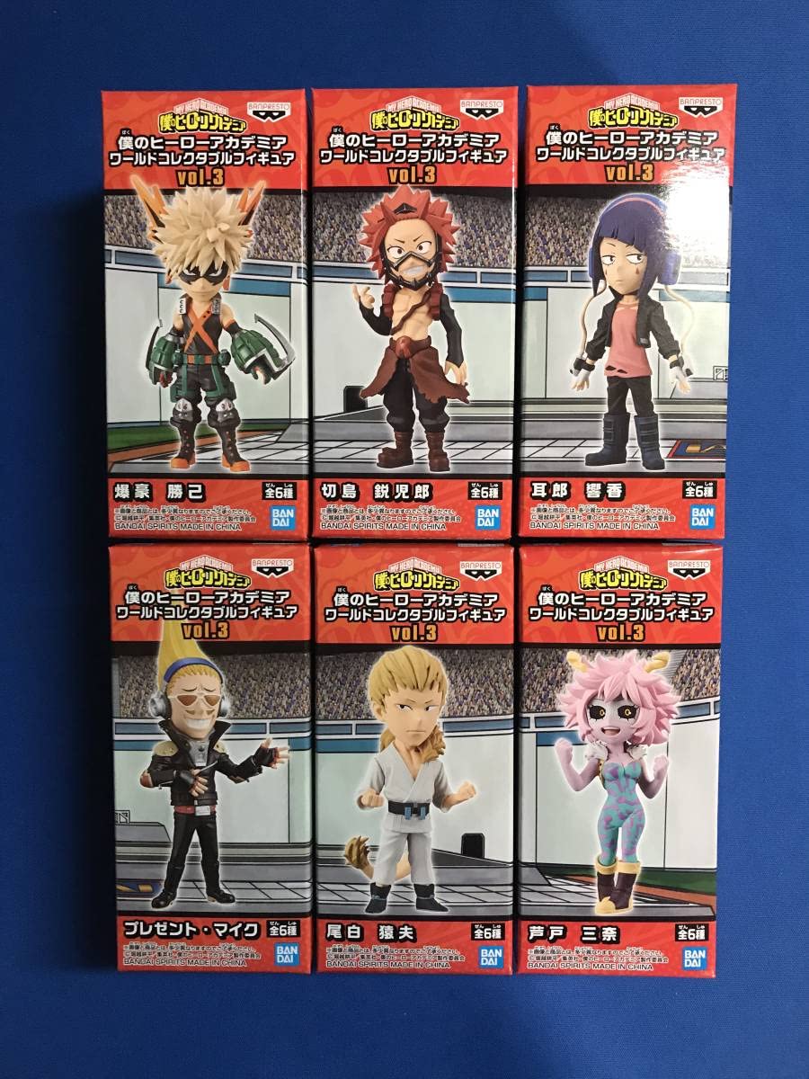 

Коллекционные фигурки My Hero Academia World, всего 6 типов, том 3