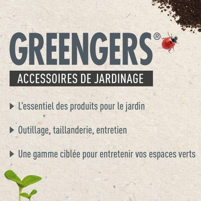 Toile de paillage pour jardin GREENGERS - 1,4m x 5m - Anti-mauvaises herbes et micro-perforée
