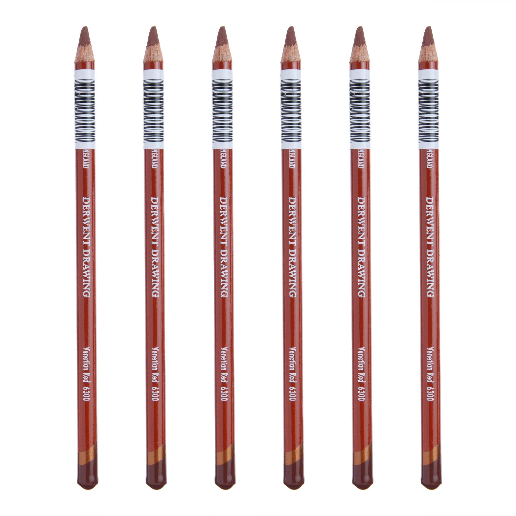 

Derwent Цветной венецианский пенал из 34387 карандашей, Красный, 6300, 6,