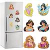 6Pcs Beautiful Princess Series Diamond Art Fridge Magnet Diamond Painting Refrigerator Magnet DIY Fridge Stickers for Fridge Whiteboards