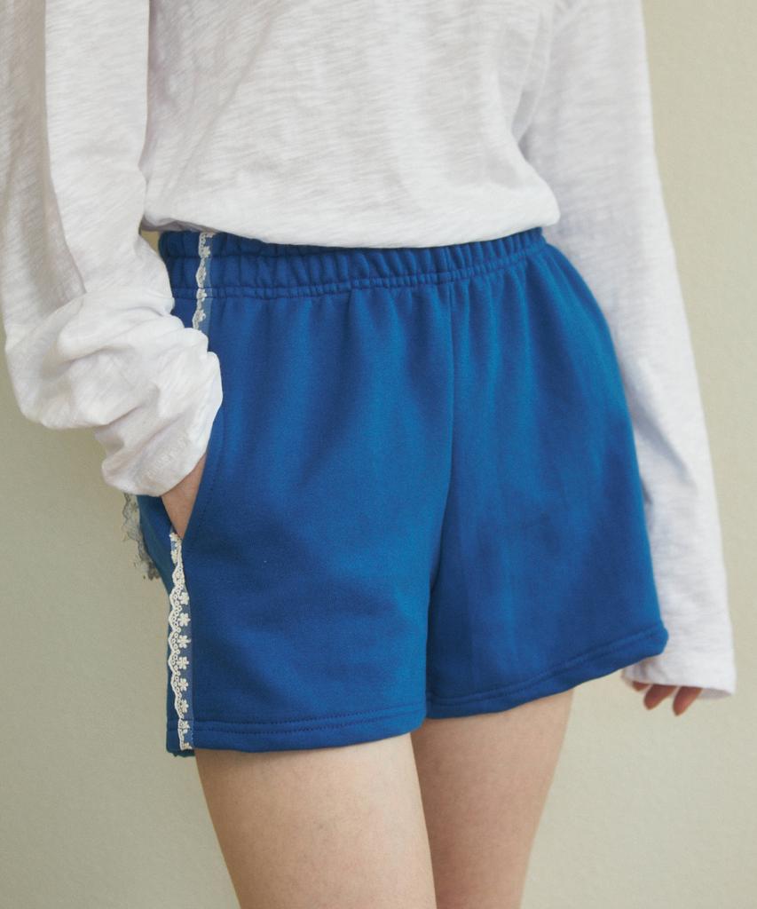 Wednesday Oasis For Woman Flower Lace Cotton Shorts_3 Colors