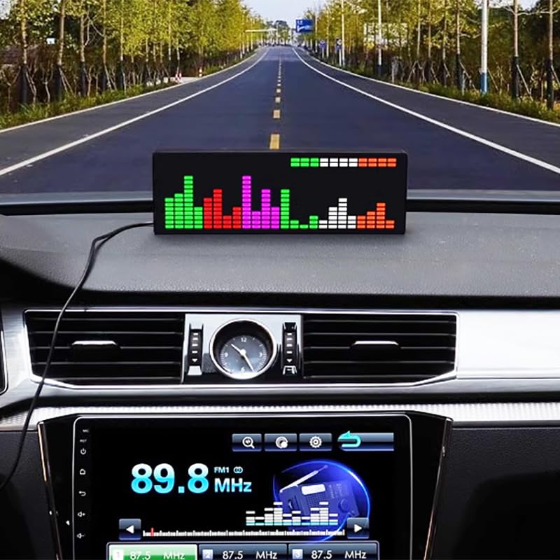 Audio Spectrum Analyzer Music Voice Rhythm Spectrum 384 RGB 1624 Segment Rhythm Light Level Voice Sensor Display, Display, LED,