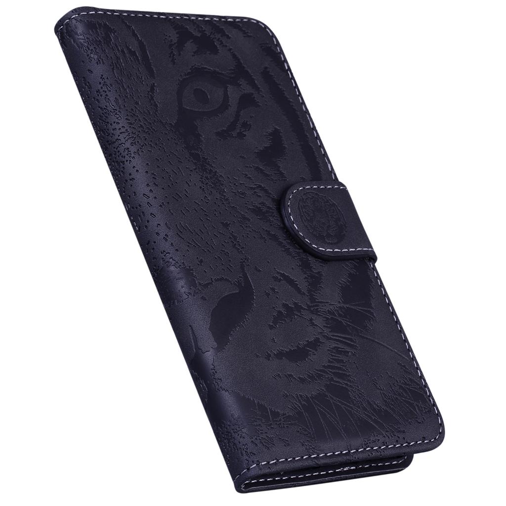 Leather Flip Phone Case for Xiaomi Redmi Note 12 5G (Global)/(India)/(China)/Poco X5 5G,Tiger Pattern Imprinted Stand Wallet Cover