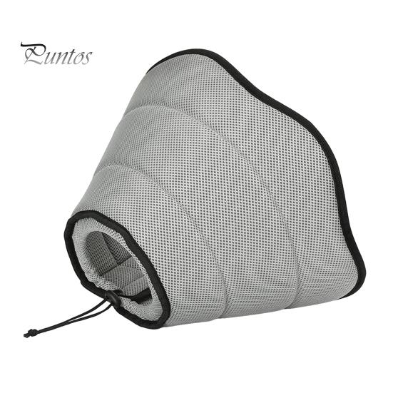 

Мягкий конусный ошейник для собак, ошейник для восстановления после операции, регулируемый защитный ошейник для домашних животных, предотвращающий облизывание домашних животных, конусный ошейник для больших и средних собак S серый