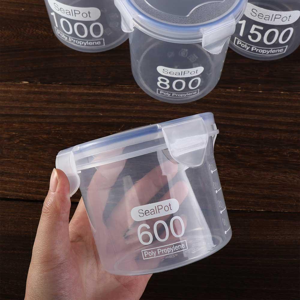 Moisture Proof Transparent  Food Sealed Jars PP Plastic Food Airtight Jar  Nut