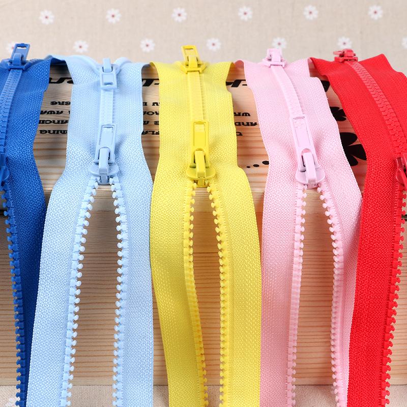 Color No. 5 Resin Double Head Open Tail Zipper Clothing Accessories Down Jacket Clothes Jacket Zipper Diy Accessories