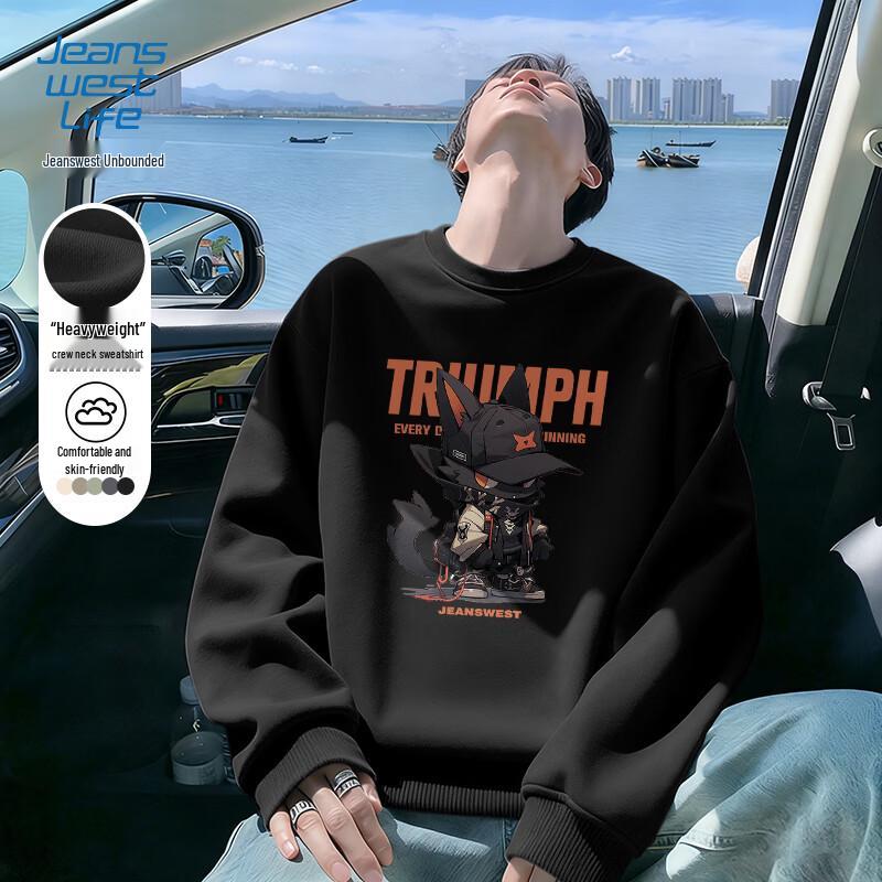 

Jeanswest Men s Loose-Fit Long-Sleeve Graphic Sweatshirt 5XL