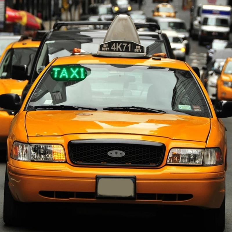 LED Sign Decor,Taxi Flashing Suction On Car Window with USB and On/Offf Switch Taxi Light Lamp Taxi Sign
