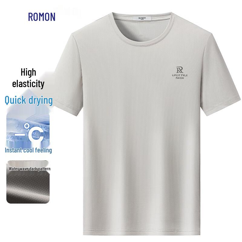 Luomeng Men s Ice Silk Quick-Dry T-Shirt M