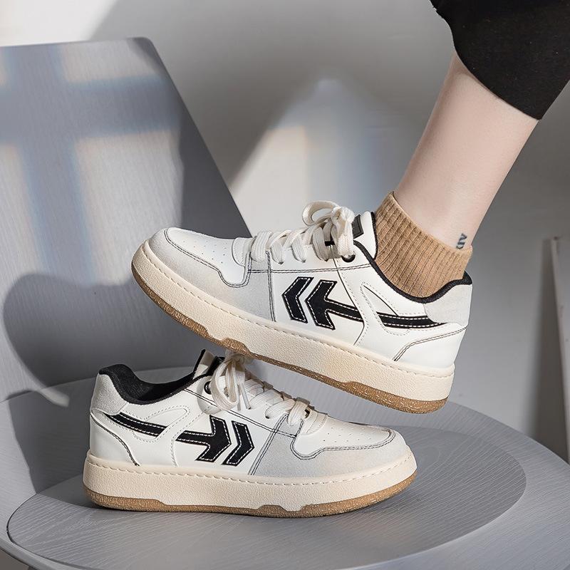 Маленькие белые туфли женские новые скейтборд обувь Ins Tide Of Moral Training нишевый — фото 7