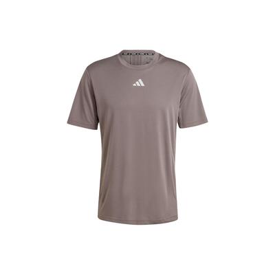 Hiit Workout 3-Streifen Schnelltrocknendes Fitness Kurzarm T-Shirt Herren Oberteile Anthrazitgrau IS3720