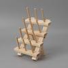 Portable 12-Spools Wooden Thread Holder Sewing & Embroidery Thread Rack & Organizer Thread Rack for Sewing Compact Size