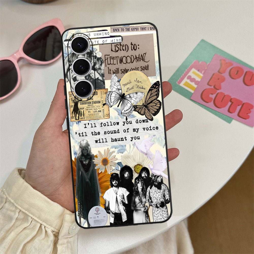 Classic Rock Band F-Fleetwood M-Mac Phone Case For Samsung S 24 Fe 25 Ultra Plus 20 Lite 21 30 22 23 24 22 Ultra 5G Fundas