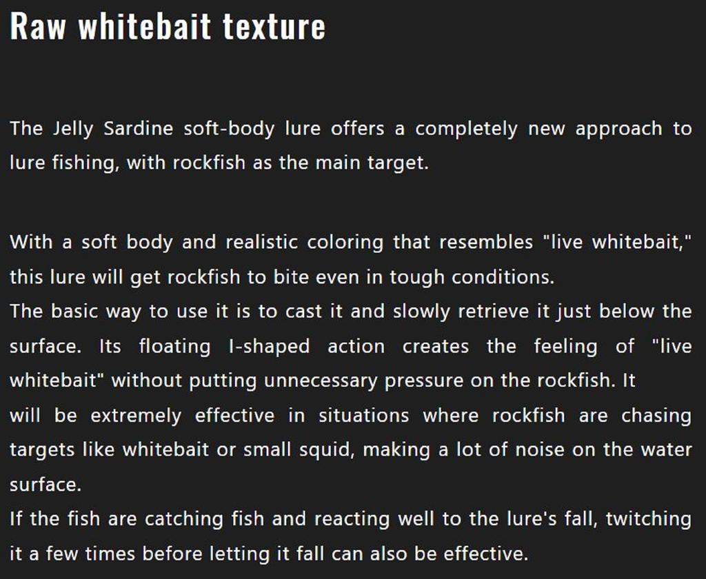 Jackall Jelly Sardine 54mm Sinking Lure Pinky Jelly Glow (1372)