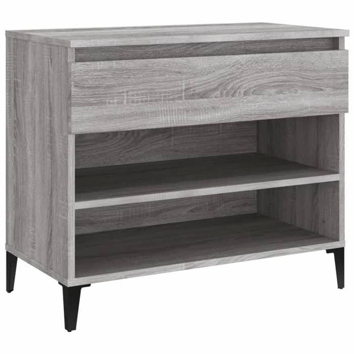 VidaXL Shoe Cabinet Sonoma Grey 70x36x60 Cm Engineered Wood 819770