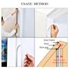 5m Self-adhesive Door and Window Sealing Strip Insect-proof, Sound-proof Door Anti-collision Strip Door Seam Frame Windproof Rubber Strip