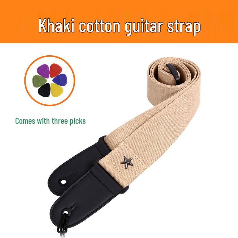 Acoustic & Electric No-Hole Anti-Drop Guitar and Bass Shoulder Strap