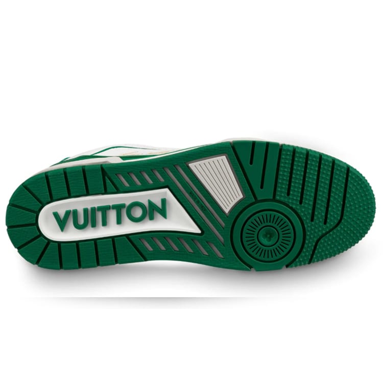 Louis Vuitton Trainer Sneakers 'White Green' 1A54HM