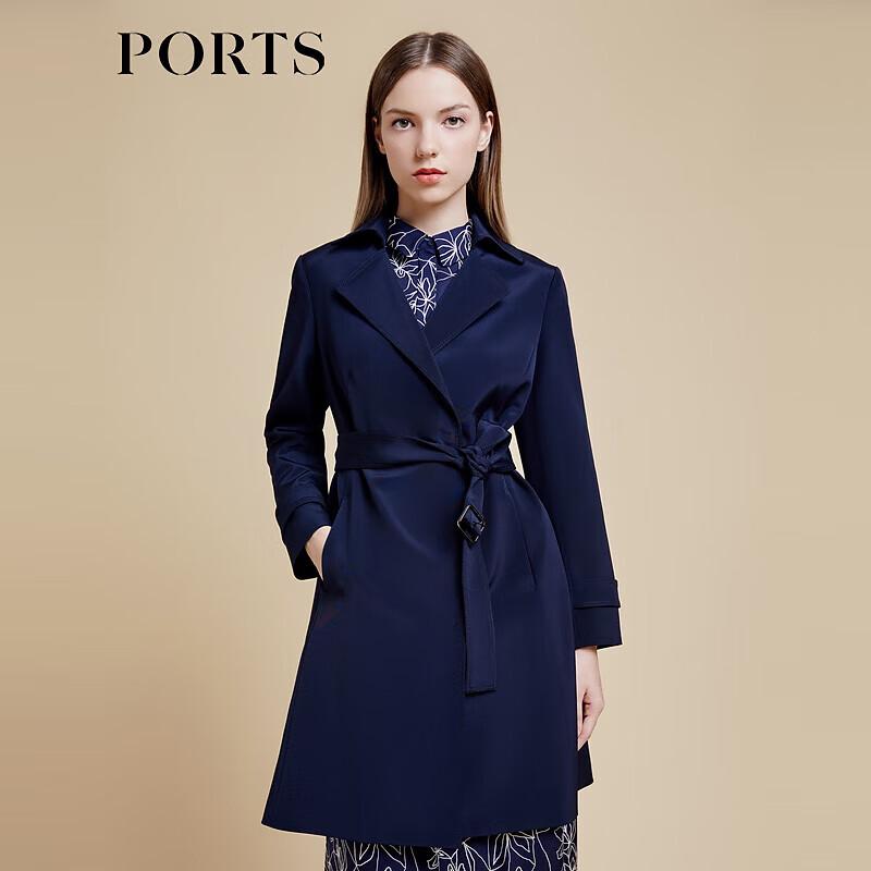 

PORTS Women s Spring/Summer Belted Trench Coat 2