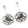 Altesse [K9438] - Silver Earrings 'Rosa Romantica'