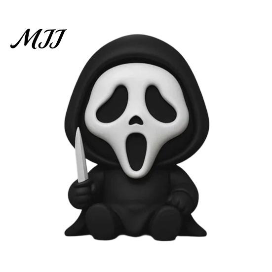 3D Printed Creepy Decor Mini Screaming Skeleton Figurine, Collectible Halloween Party Supplies Ornament, Statue for Desktop Shelf Compact Sculpture