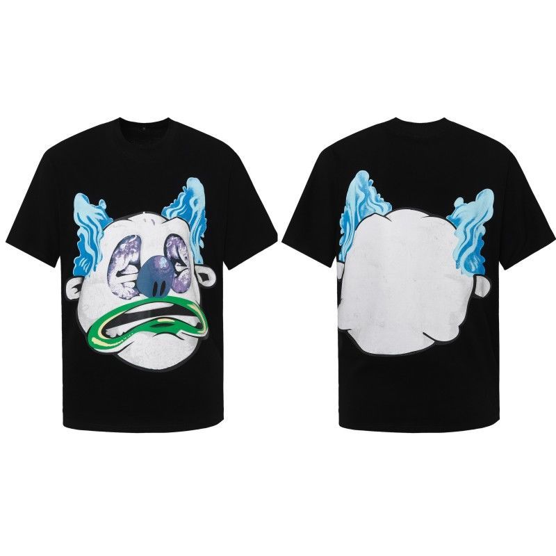 

Tshirt Tee Graphic Print Luxury Brand High Street Style T-shirt Vintage Versatile Y2K Top Clothing T-shirt Women Couple Outfits 4XL