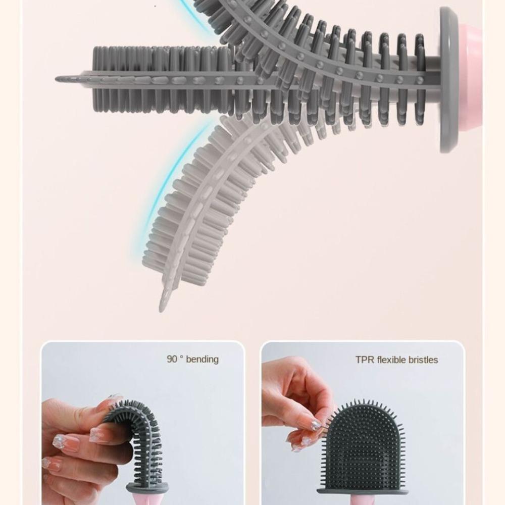 Cat Pattern Toilet Brush No Dead Corners Cleaning Brush New Cleaning Brush Set  Toilet