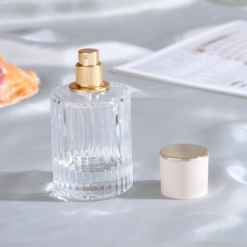 30ml High-End Glass Perfume Atomizer, Portable 50ml Empty Sample Bottle, KOU Style