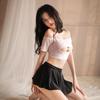 Sexy Lingerie Pure Desire Hollowed Out Secretary Outfit Professional Short Skirt Seduction Milk Passion Suit