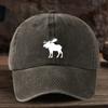 Fun Elk Print Baseball Hat Unisex Outdoor Fashion Versatile Peaked Hat Trend