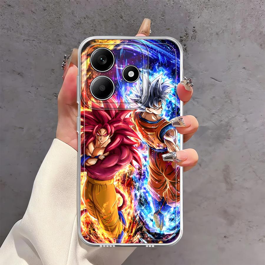 Dragon Ball Goku Vegeta Case for Xiaomi Redmi Note 14 Pro Plus Note 13 12 A4 14C 9 10 13C 10S 11 12S 11S Soft Phone Cover