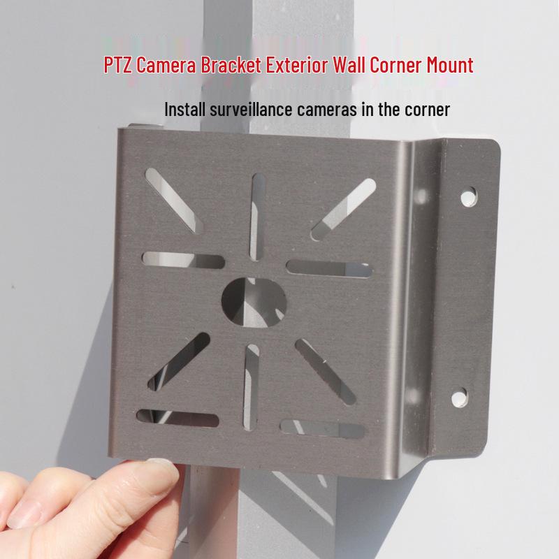 304 Stainless Steel 90° Wall Corner Bracket for Hikvision PTZ Cameras