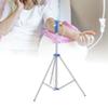IV Pole Tripod Stand with 4 Hook Multifunctional Metal IV Pole Collapsible Stand IV Drip Bag Floor Stand for Travel Hospital 22mm