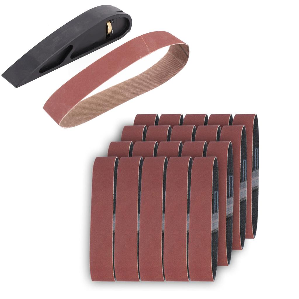 20pcs 25x330mm Sanding Belts 120/320/600 Grits Sander Paper For Polishing Machine Sanding Tool