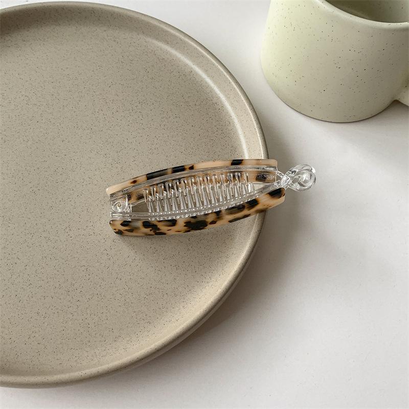 Neue Farbe Pan Haar Banane Clip Licht Luxus Stein High-End-Mode Pferdeschwanz Clip Haarschmuck Haarnadel