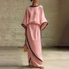Women's Fashion Casual Two Piece Set Linen Cotton Top and Skirt Loose Fit Comfortable Lightweight Summer Outfit
