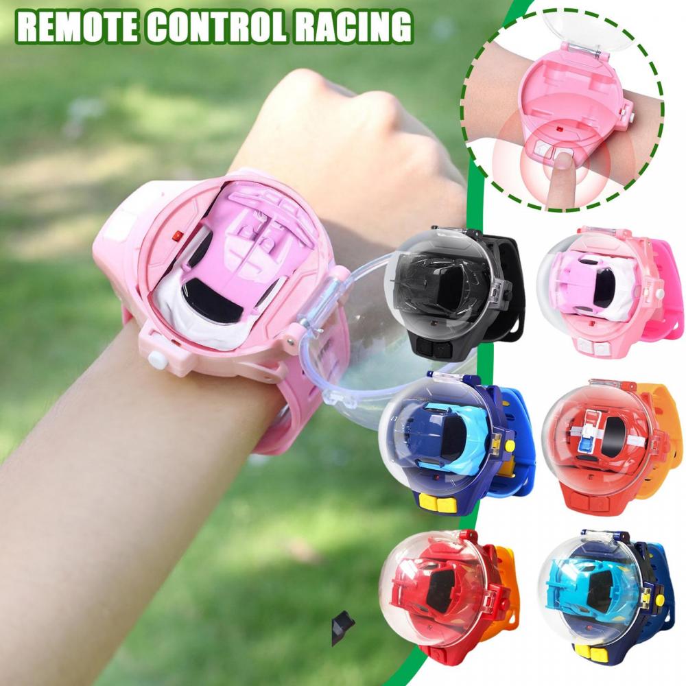 Mini Electric Watch Car Racing 2.4G Remote Control Car Portable Vehicle Kids Toys Christmas Gifts Parent-Child Interaction Game