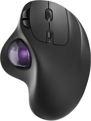 Nulea M501 Wireless Trackball Connects To 3 DPI Thumb Ergonomic 6 Buttons with Compatible with Purple Mouse, Devices, Bluetooth/USB Connection,