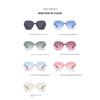 2PACK New Retro Women Sunglasses Gradient Frameless Trendy Design Shades Fashion High End Man One Piece Glasses Outdoor Sunnies
