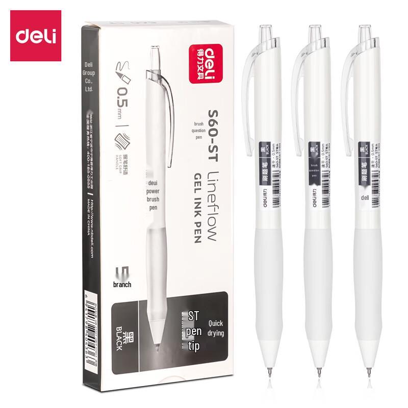 Deli S60-ST Retractable Quick-Dry Gel Pen