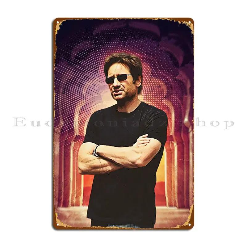 

Hank Moody Metal Signs Party Garage Decoration Cinema Iron Poster Tin Sign Poster 20x30cm