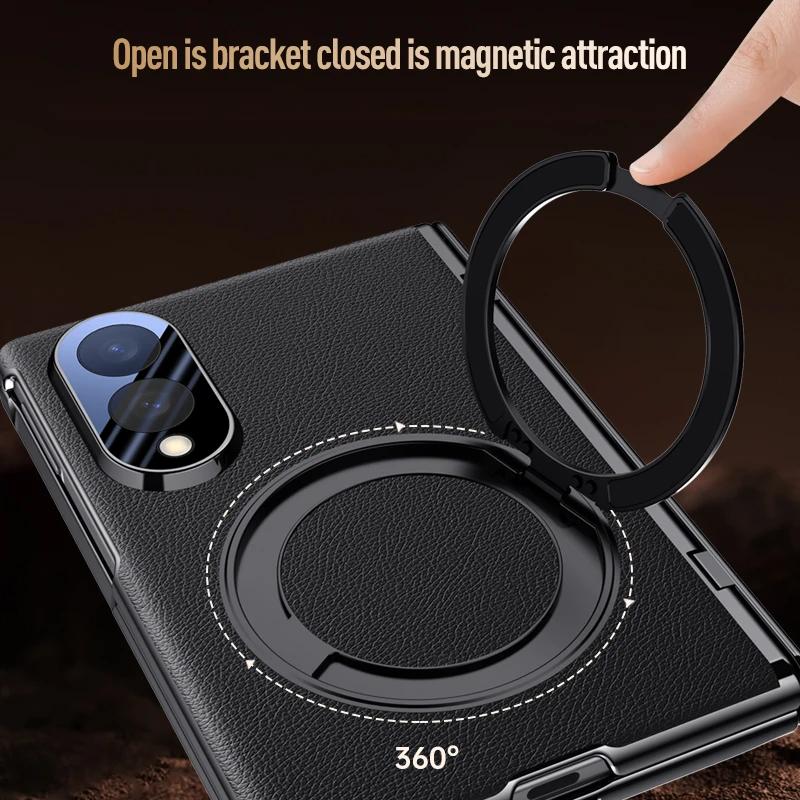 For Samsung ZFold8 Cases Magnetic Rotation Stand Glass Film Case for Samsung Galaxy Z Fold 8 Wide Fold8 Wireless Charging Cover