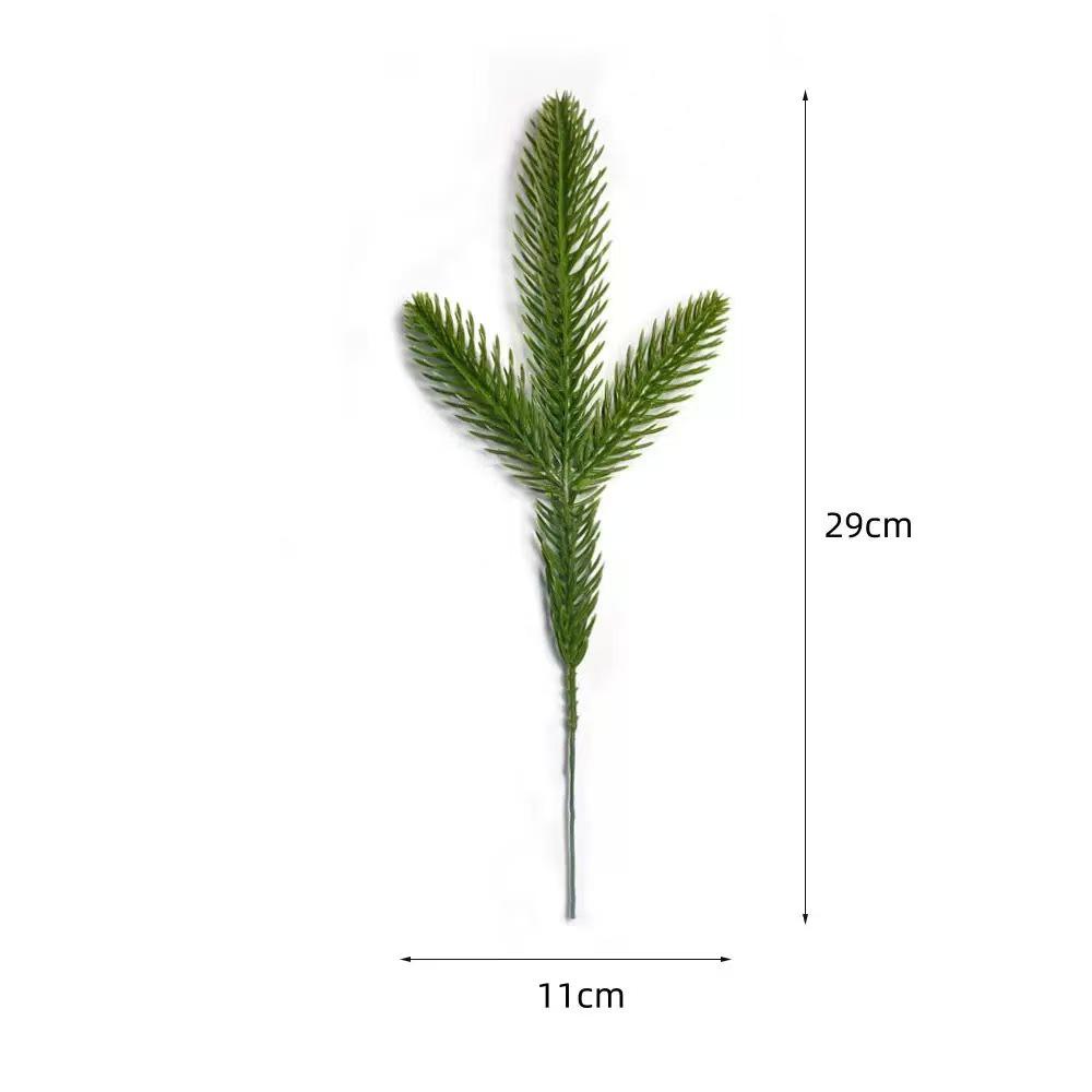 Cross-border Holiday Pine Needle Branches with Red and Green Berries for DIY Christmas Ornaments